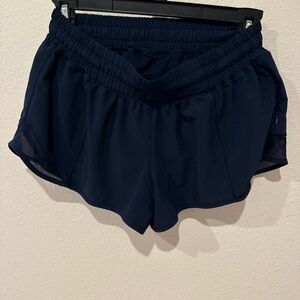 Lululemon Navy Blue Hotty Hot Shorts 2.5
